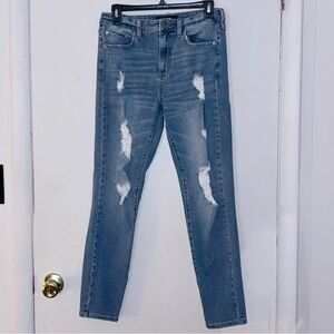 Aeropostale high-rise distressed skinny jeans/jeggings Size 10
